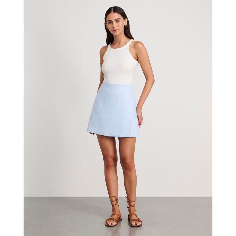 JAG Stella Linen Wrap Mini Skirt image number 7